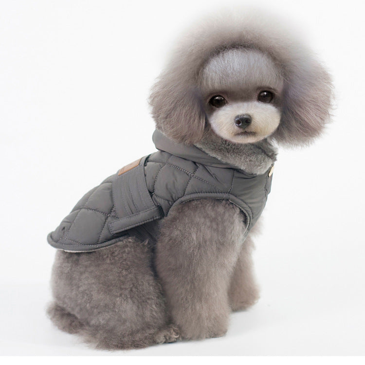 Small Dog Winter Coat With Warm Quilted Hooded Fit