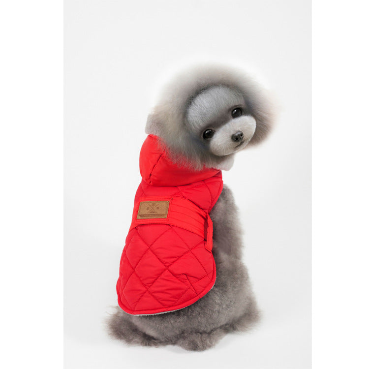 Small Dog Winter Coat With Warm Quilted Hooded Fit