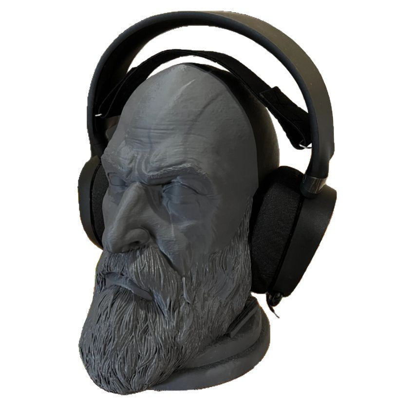 Warrior Head Headphone Stand for Gaming Desk Decor