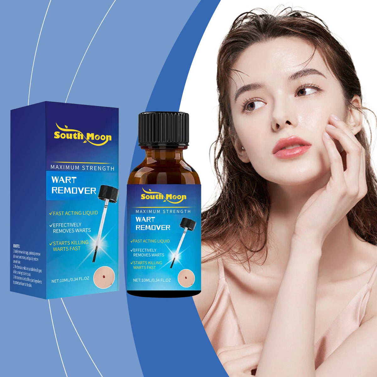 Wart Remover Liquid for Skin Spots, 10ml Dropper Bottle