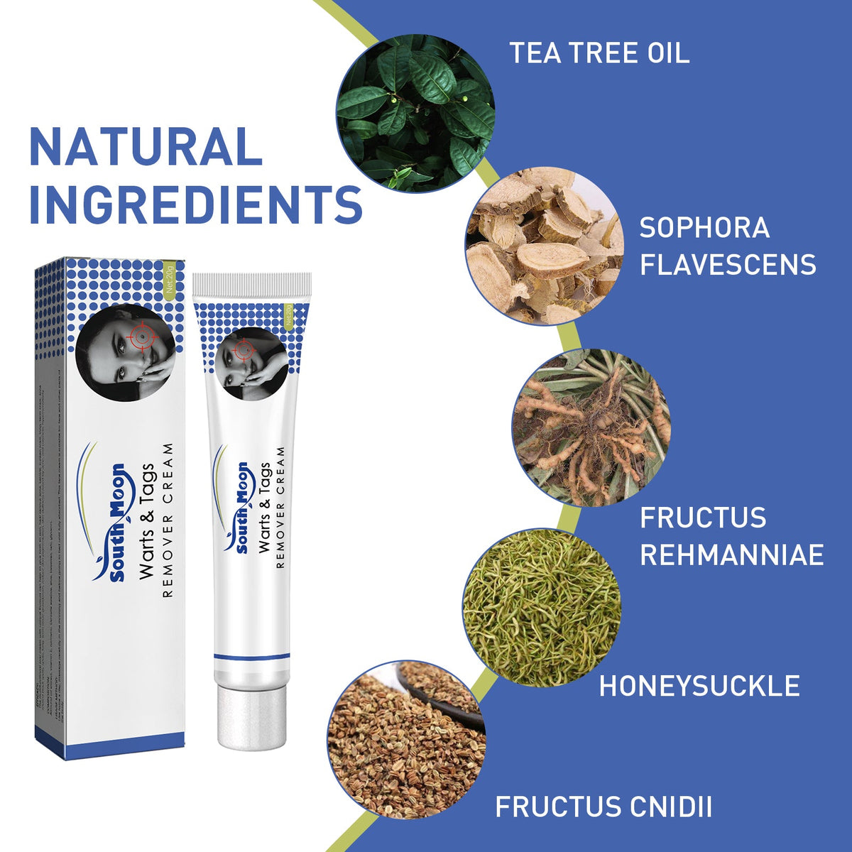 Herbal Wart and Skin Tag Remover Cream with Tea Tree Oil