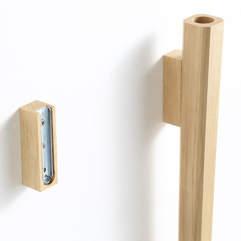 Solid Wood Wall Vase for Small-Space Flower Display