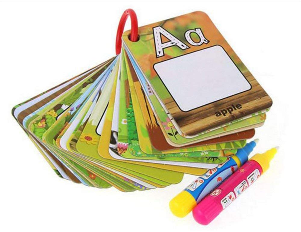Water Drawing Alphabet Cards for Mess-Free Learning