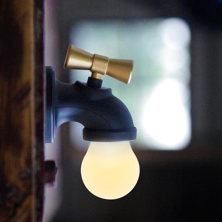 Faucet Night Light with Warm Glow for Dark Hallways