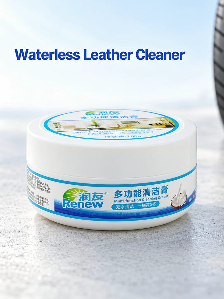 Waterless Leather Cleaner Cream for Sofas and Car Seats