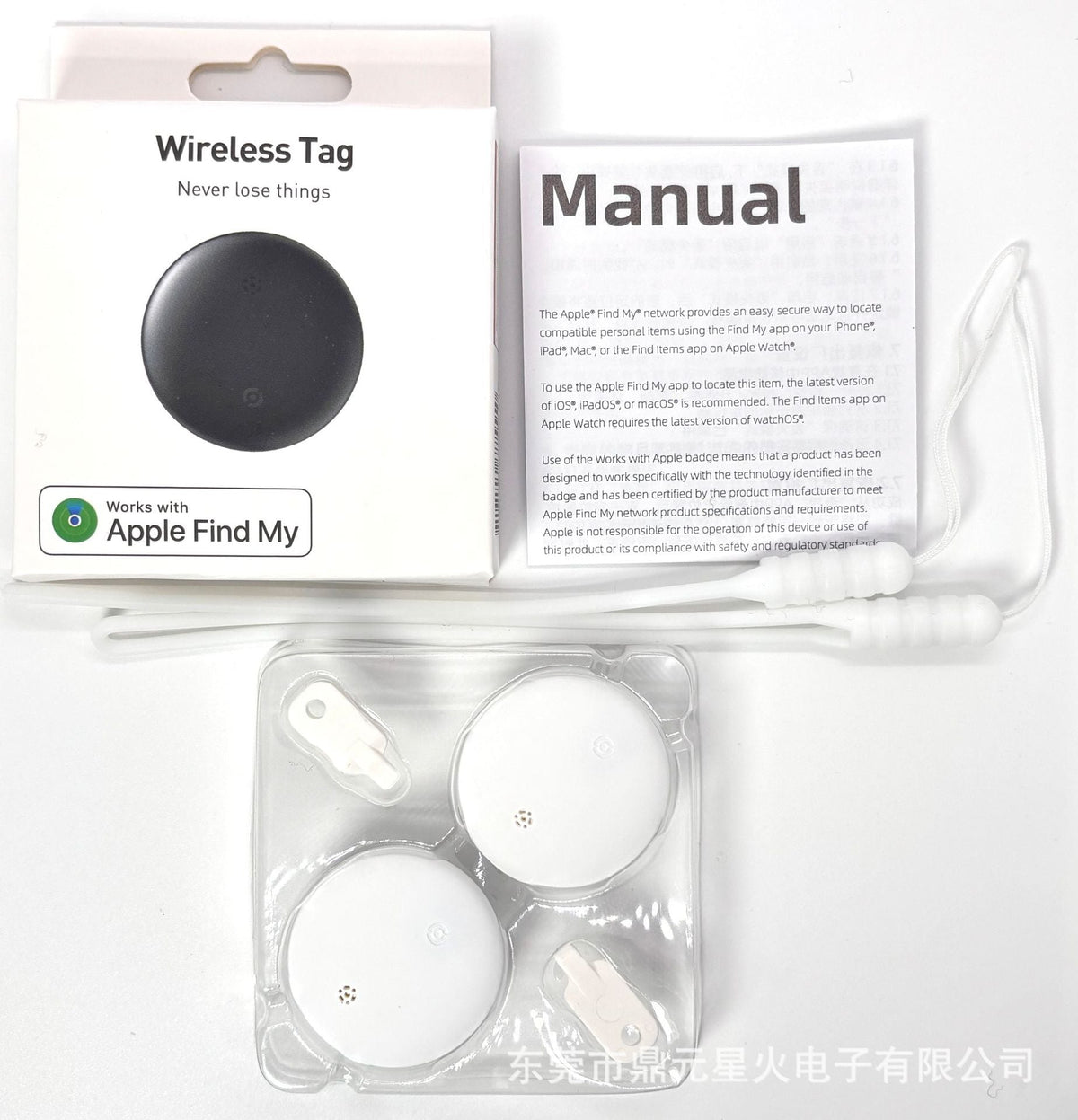 Find My Pet Tracker, Thin Waterproof AirTag Alternative