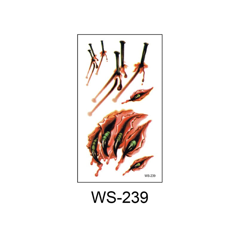 Halloween Scar Temporary Tattoos for Horror Effects
