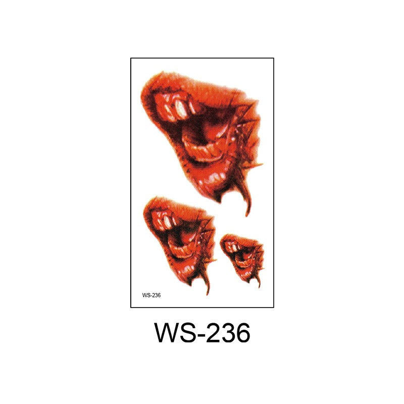 Halloween Scar Temporary Tattoos for Horror Effects