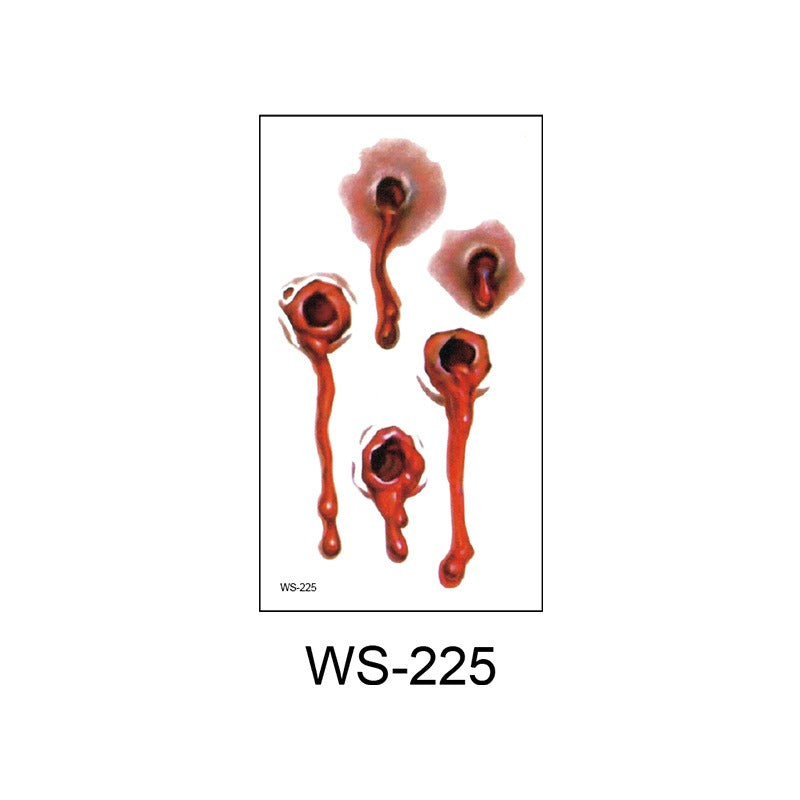 Halloween Scar Temporary Tattoos for Horror Effects