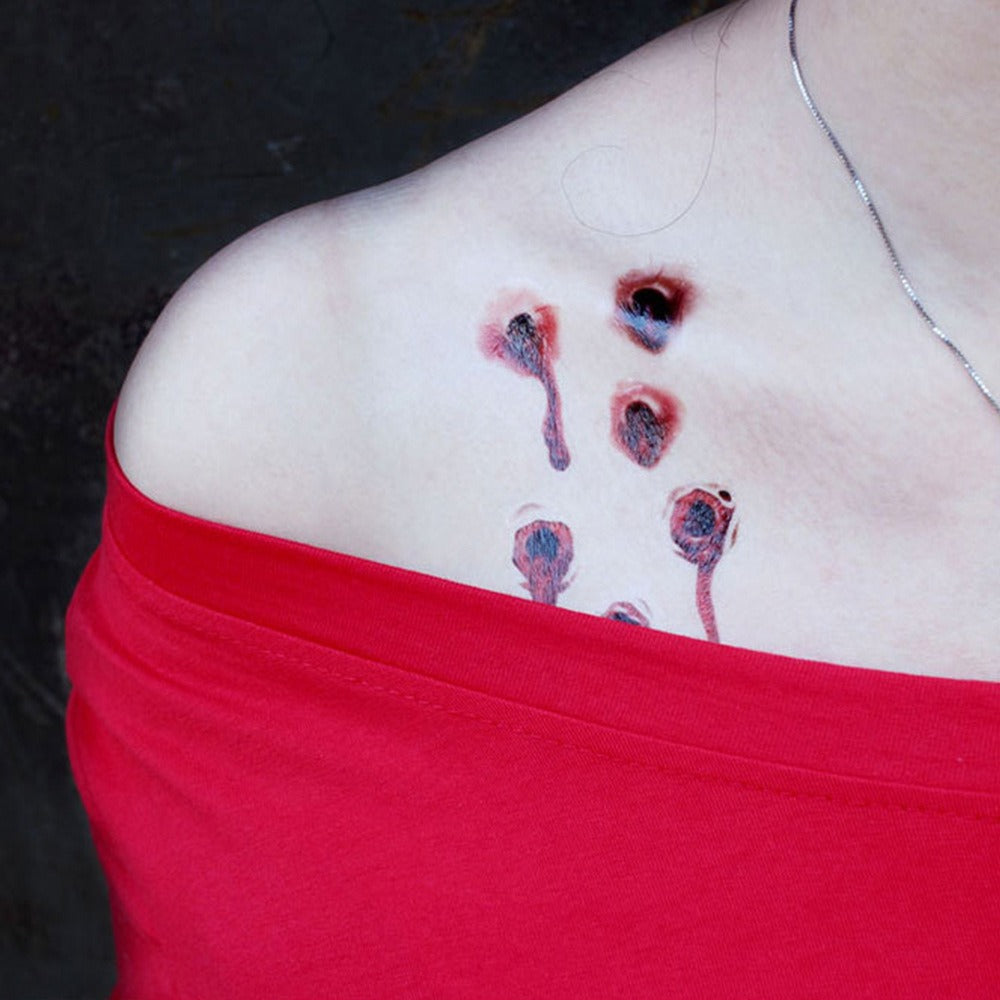Halloween Scar Temporary Tattoos for Horror Effects