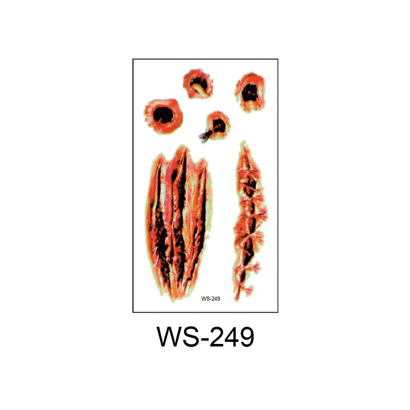 Halloween Scar Temporary Tattoos for Horror Effects