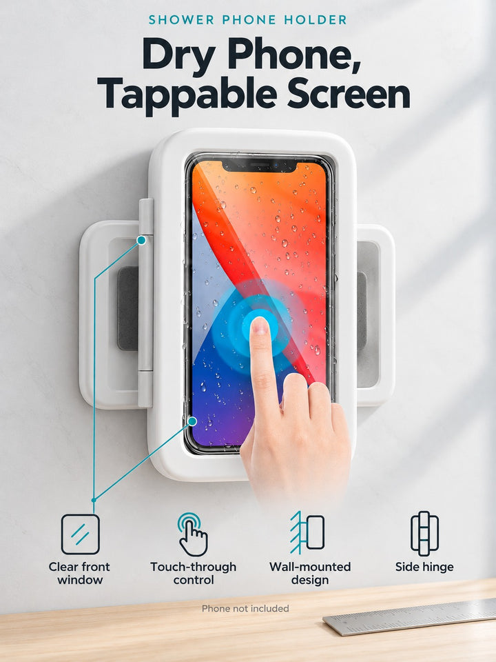 Waterproof Shower Phone Case With Touch Screen Holder