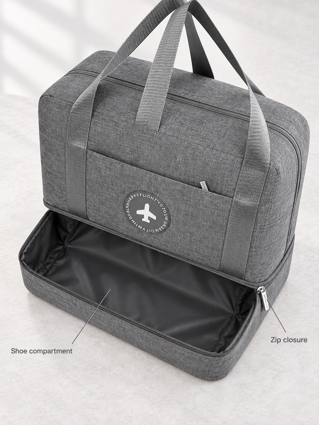 Waterproof Travel Duffle Bag with Separate Shoe Compartment