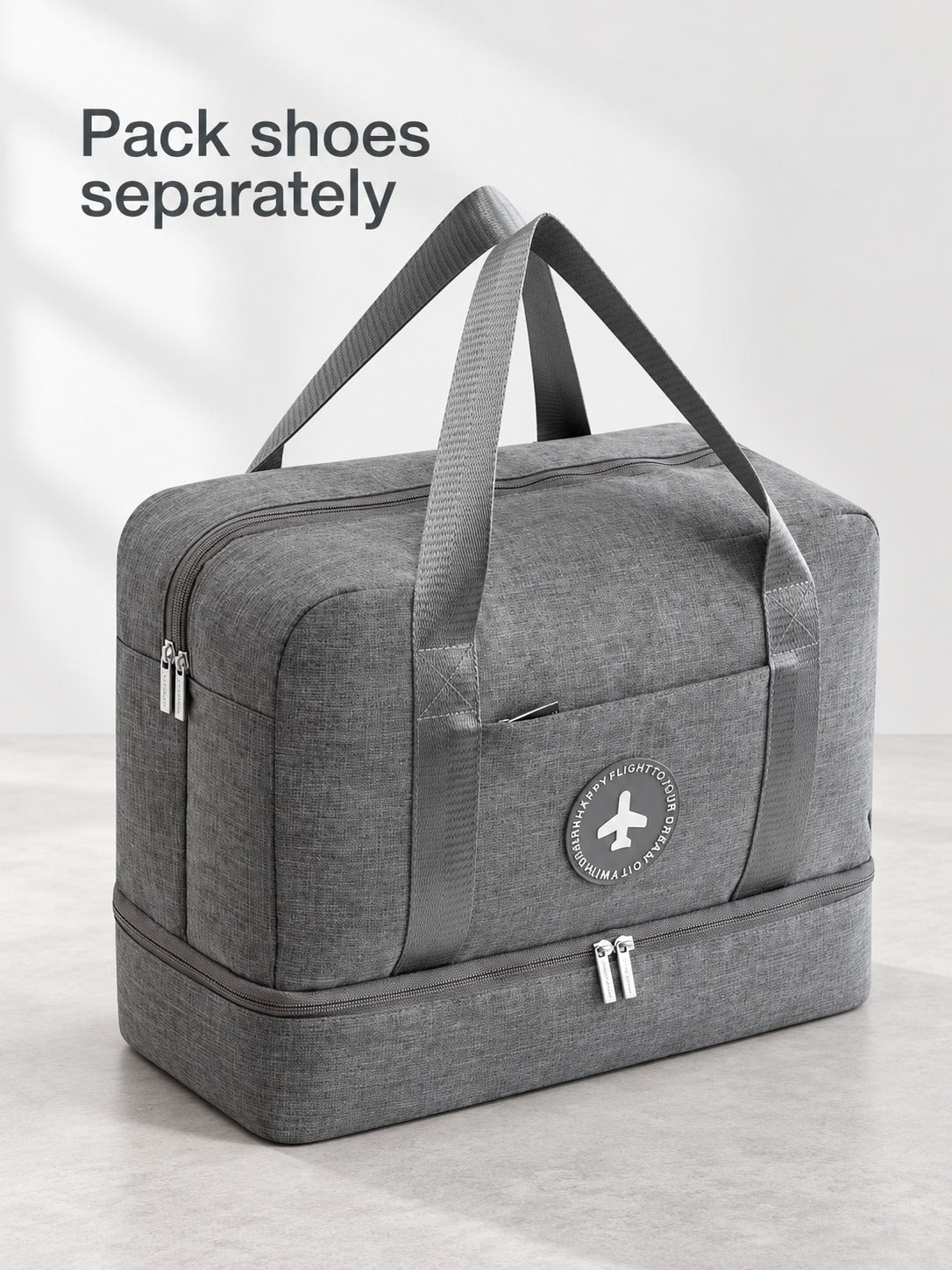Waterproof Travel Duffle Bag with Separate Shoe Compartment