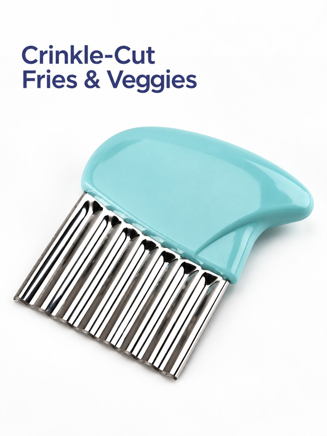 Wave Potato Cutter for Crinkle-Cut Fries and Veggies