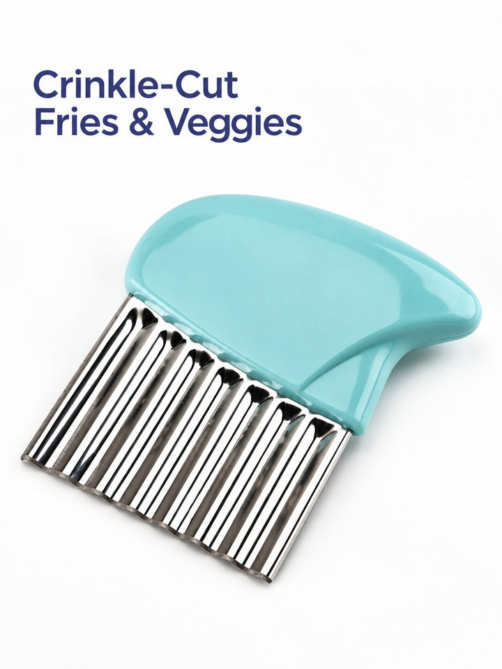 Wave Potato Cutter for Crinkle-Cut Fries and Veggies