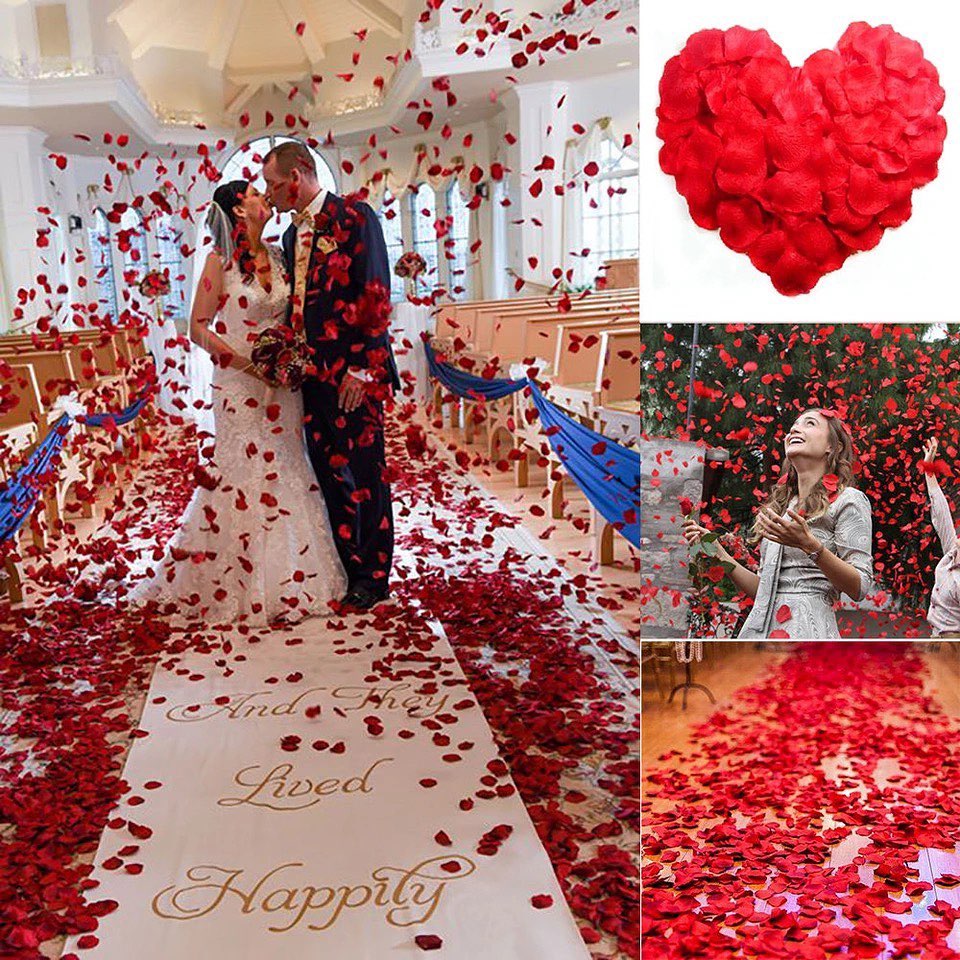 Artificial Rose Petals for Romantic Wedding Decorations