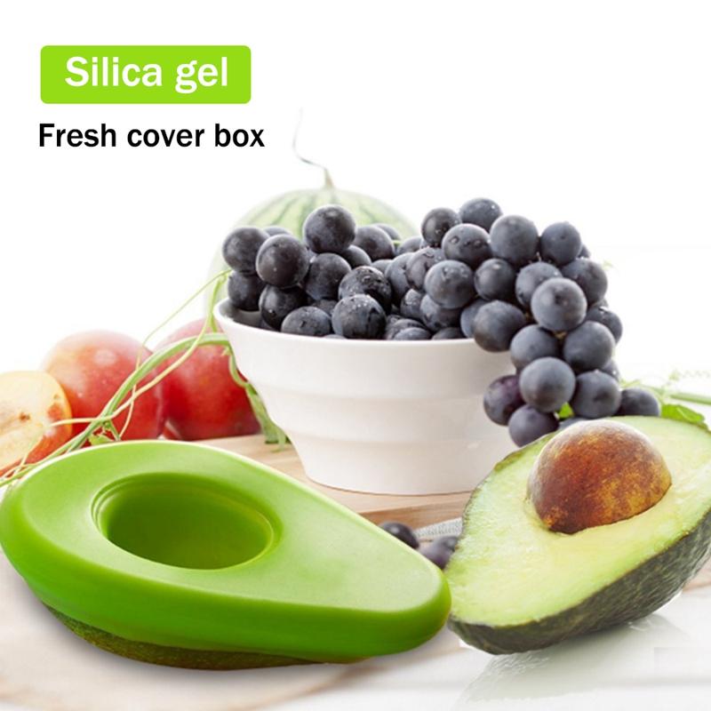 Reusable Silicone Avocado Saver Keeps Cut Halves Fresh