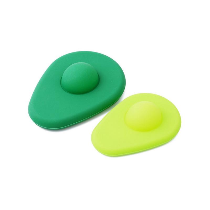 Reusable Silicone Avocado Saver Keeps Cut Halves Fresh