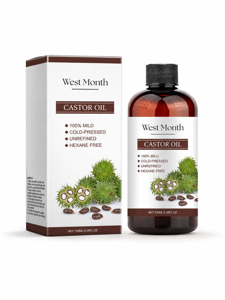 Cold-Pressed Castor Oil for Hair, Lashes & Skin | 100ml