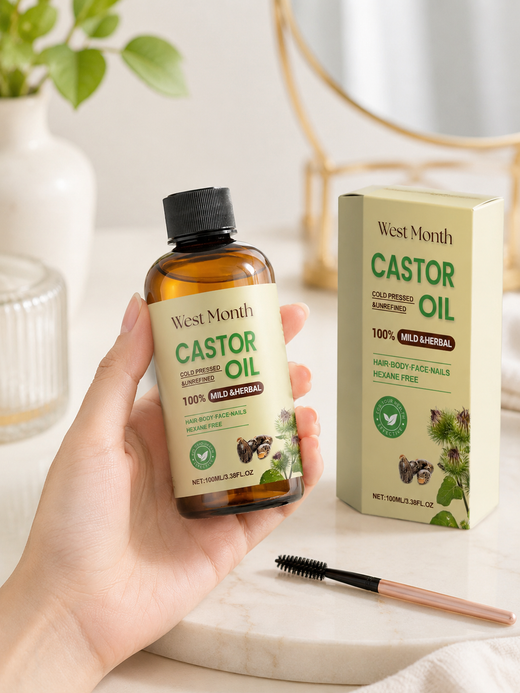 Castor Oil for Hair, Lashes & Brows – Fuller, Healthier in Weeks