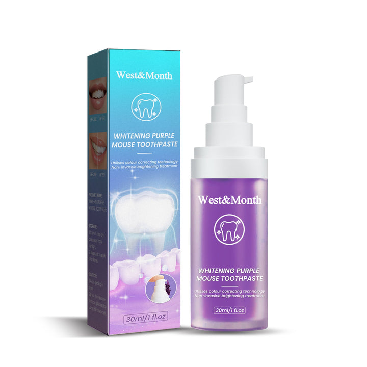 Purple Mousse Toothpaste for a Brighter-Looking Smile