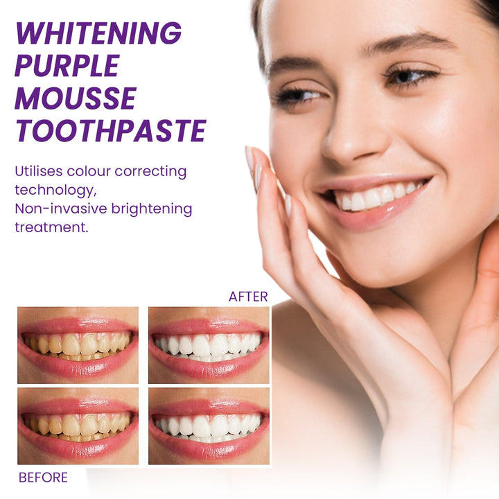 Purple Mousse Toothpaste for a Brighter-Looking Smile