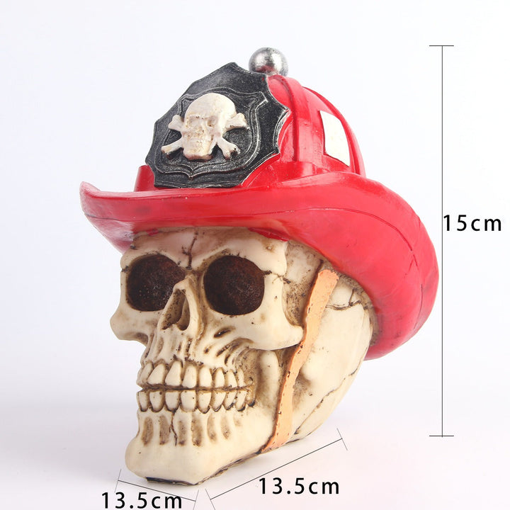 Western Cowboy Skull Ornament – Spooky Shelf Decor