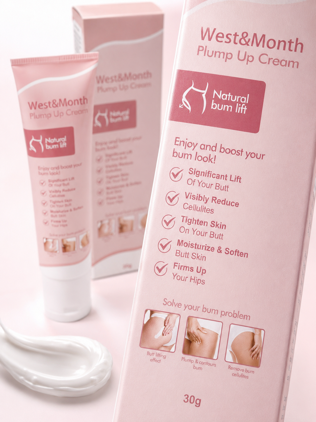 Natural Bum Lift Cream — Visible Firming & Lifting in 8 Weeks