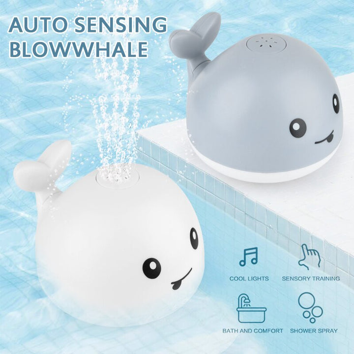 Whale Bath Sprinkler Toy With Automatic Sensing Lights