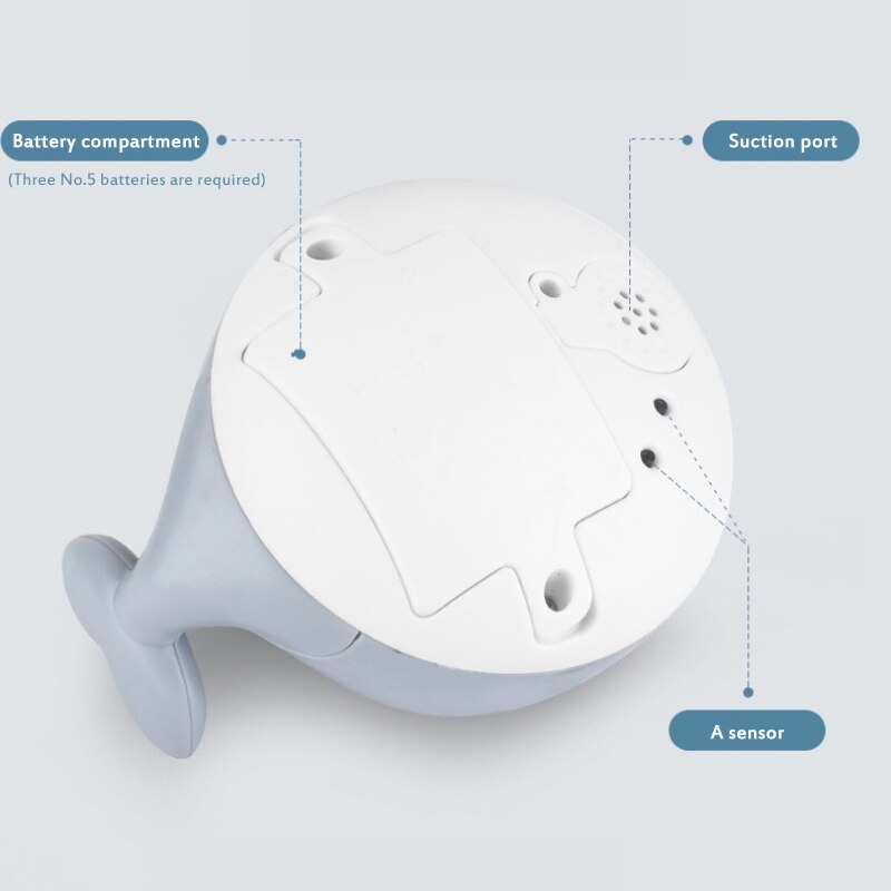 Whale Bath Sprinkler Toy With Automatic Sensing Lights