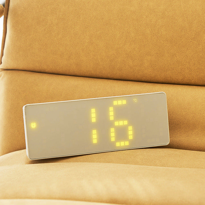Mirrored Digital Alarm Clock With Easy-Read Display
