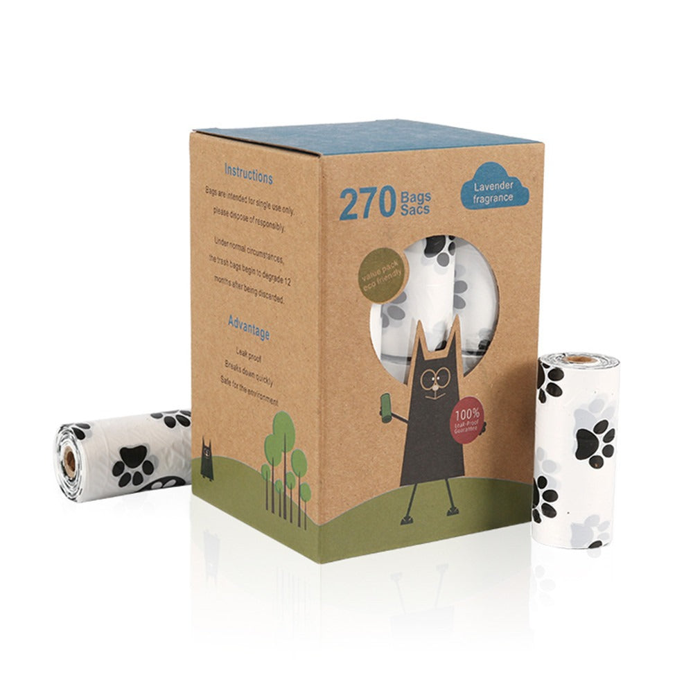 Dog Waste Bags With Dispenser, 12-Month Decomposition
