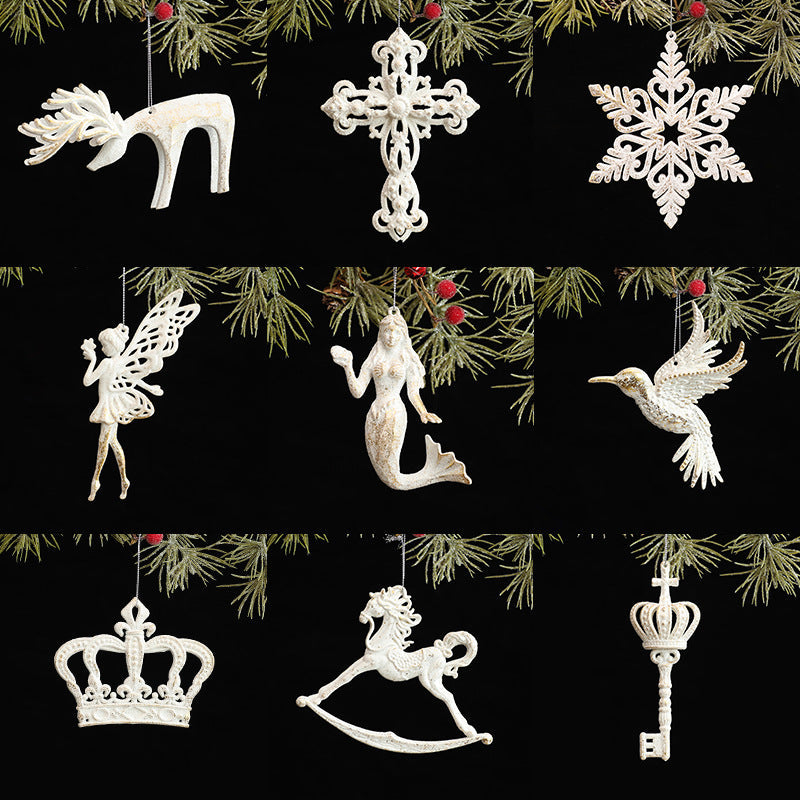 White Christmas Tree Ornaments for Elegant Holiday Decor