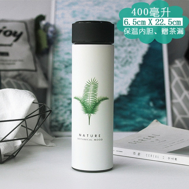 Stainless Steel Thermal Water Bottle with Tea Infuser