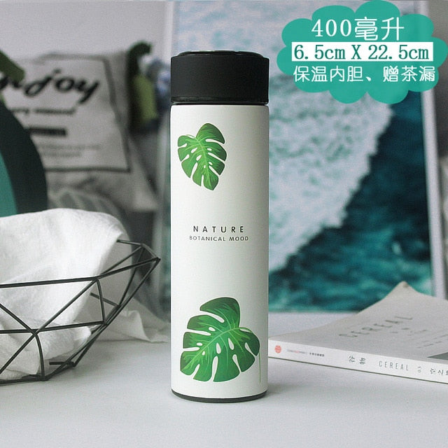 Stainless Steel Thermal Water Bottle with Tea Infuser