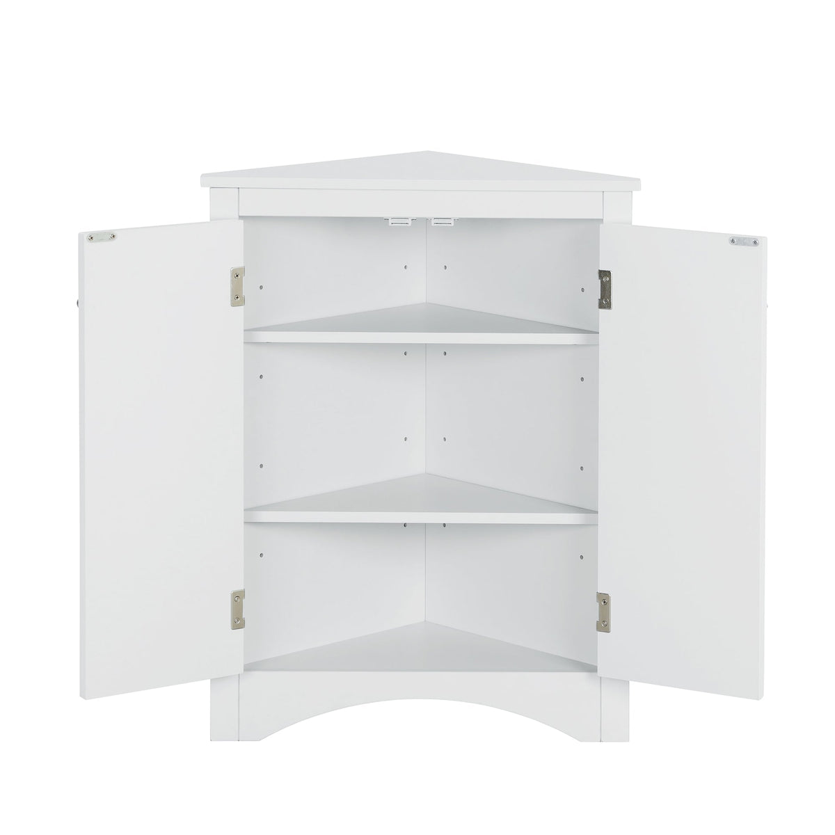 Corner Bathroom Storage Cabinet with Adjustable Shelves