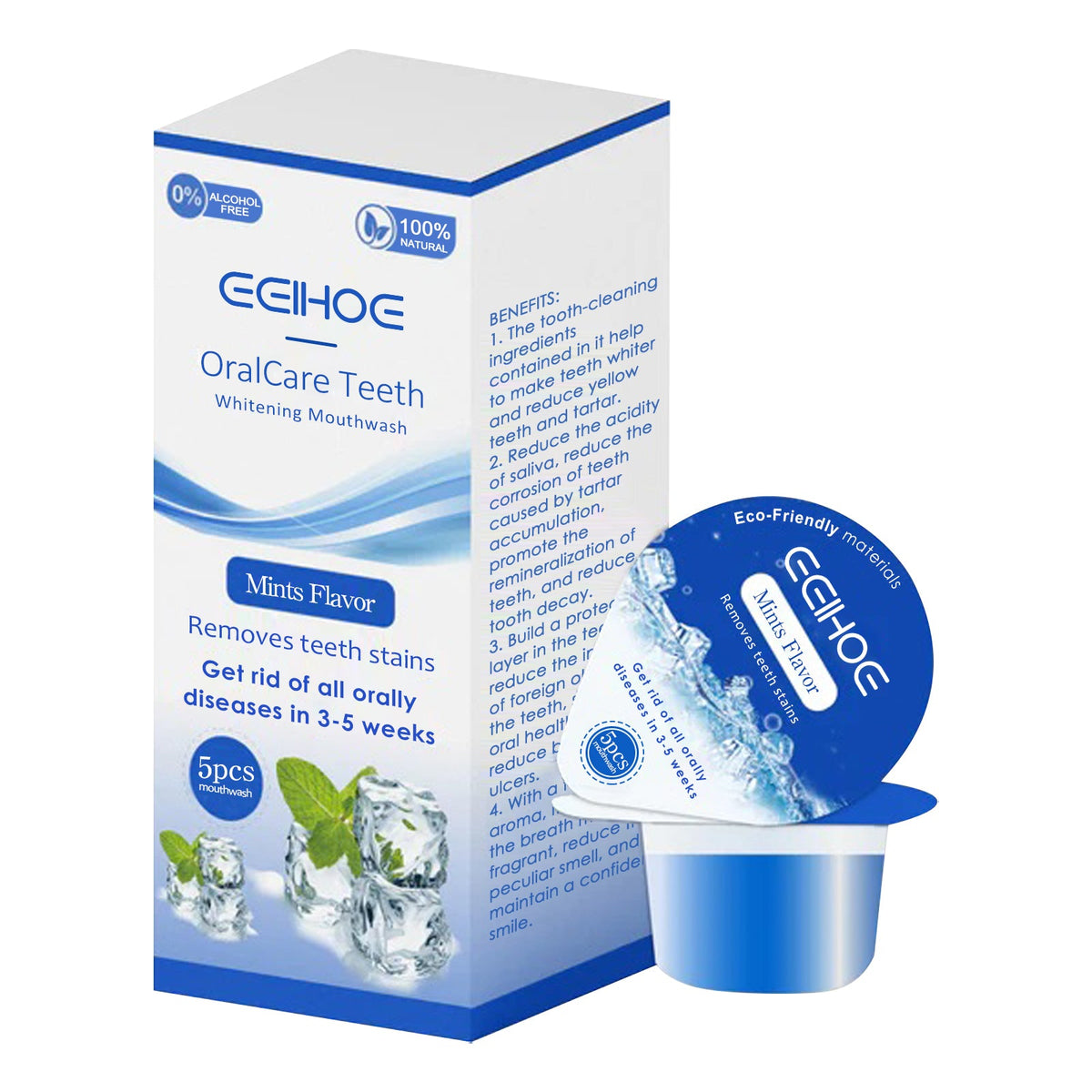 Whitening Mouthwash for Fresh Breath & Cleaner-Looking Teeth