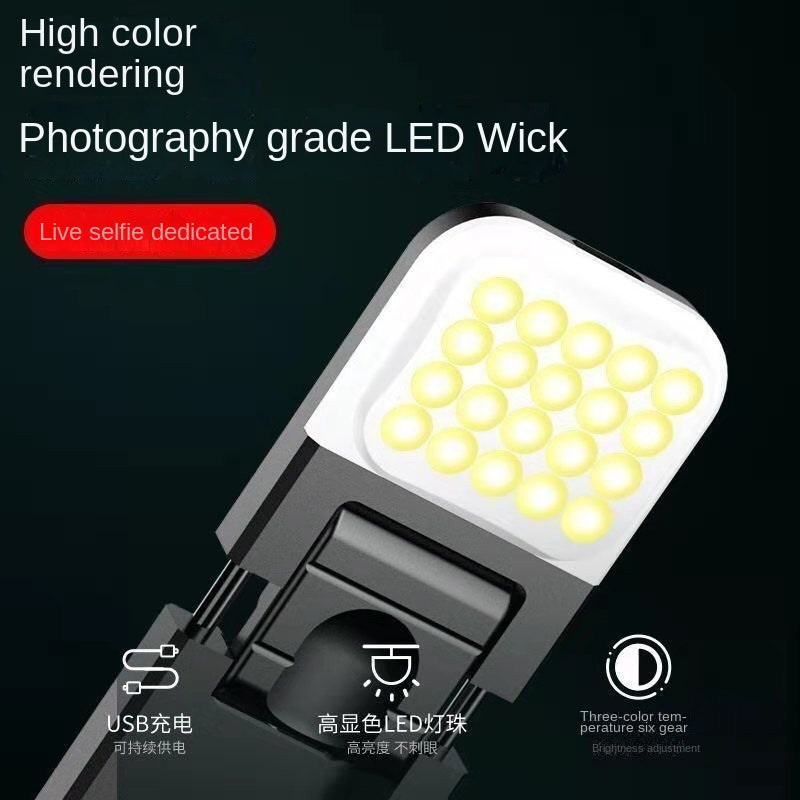 Selfie Stick with Fill Light and Bluetooth Remote