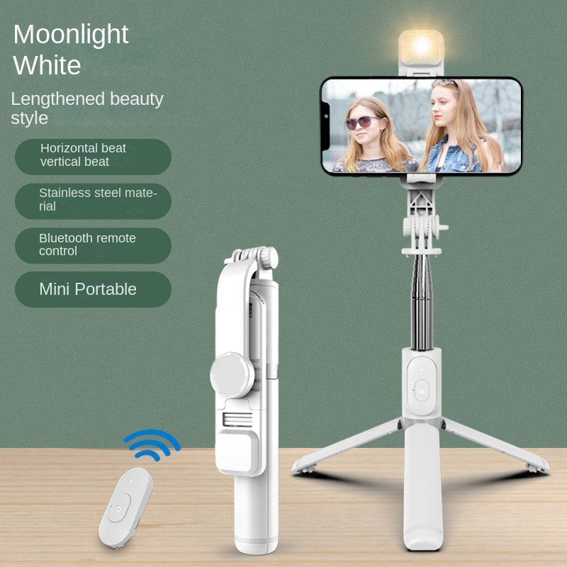 Selfie Stick with Fill Light and Bluetooth Remote