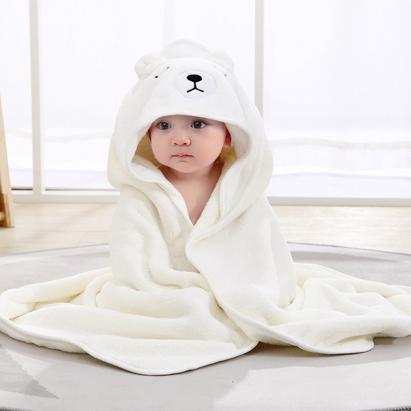 Baby Hooded Bath Towel for Warm, Cozy Newborn Wraps