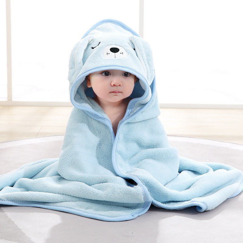 Baby Hooded Bath Towel for Warm, Cozy Newborn Wraps