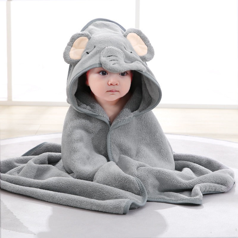 Baby Hooded Bath Towel for Warm, Cozy Newborn Wraps
