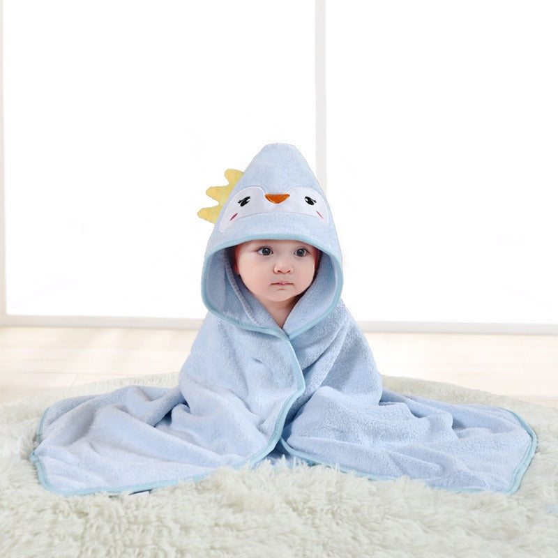 Baby Hooded Bath Towel for Warm, Cozy Newborn Wraps