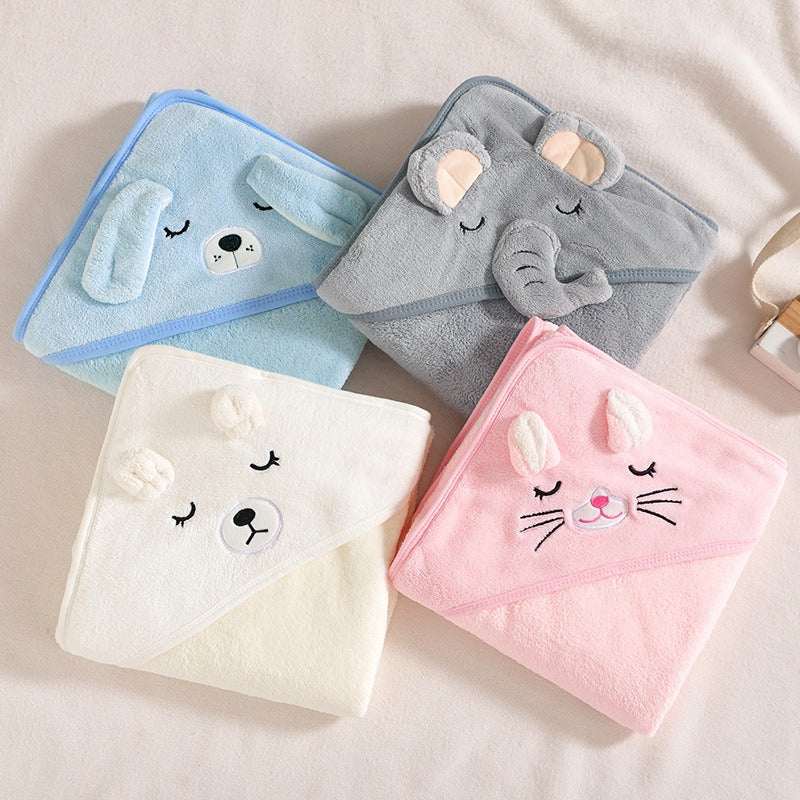 Baby Hooded Bath Towel for Warm, Cozy Newborn Wraps
