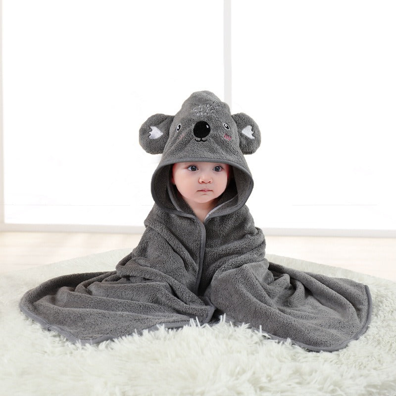 Baby Hooded Bath Towel for Warm, Cozy Newborn Wraps