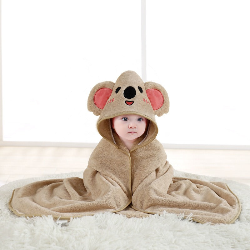 Baby Hooded Bath Towel for Warm, Cozy Newborn Wraps