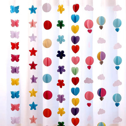 Paper Lanterns & Streamers - Festive Hanging Decorations