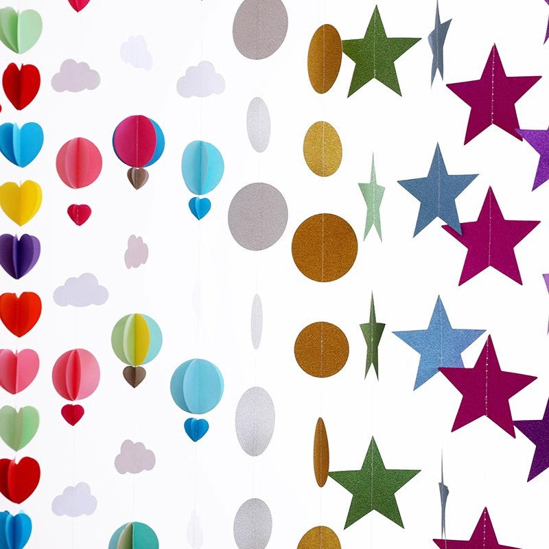 3D Paper Party Decorations for Colorful Event Displays