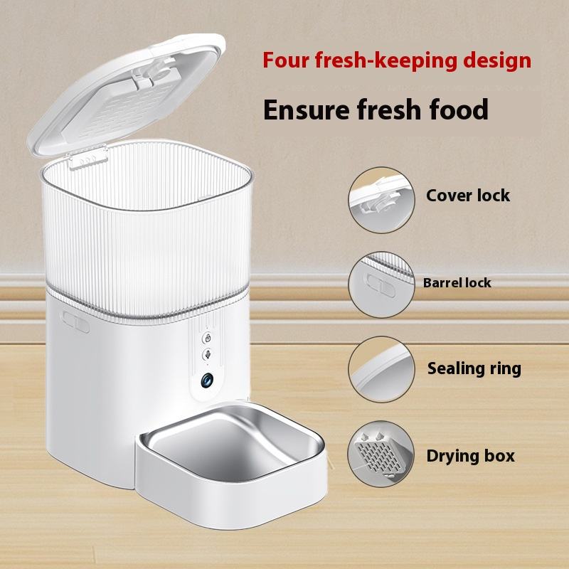 Smart Pet Feeder With App, Camera & 3L Food Hopper